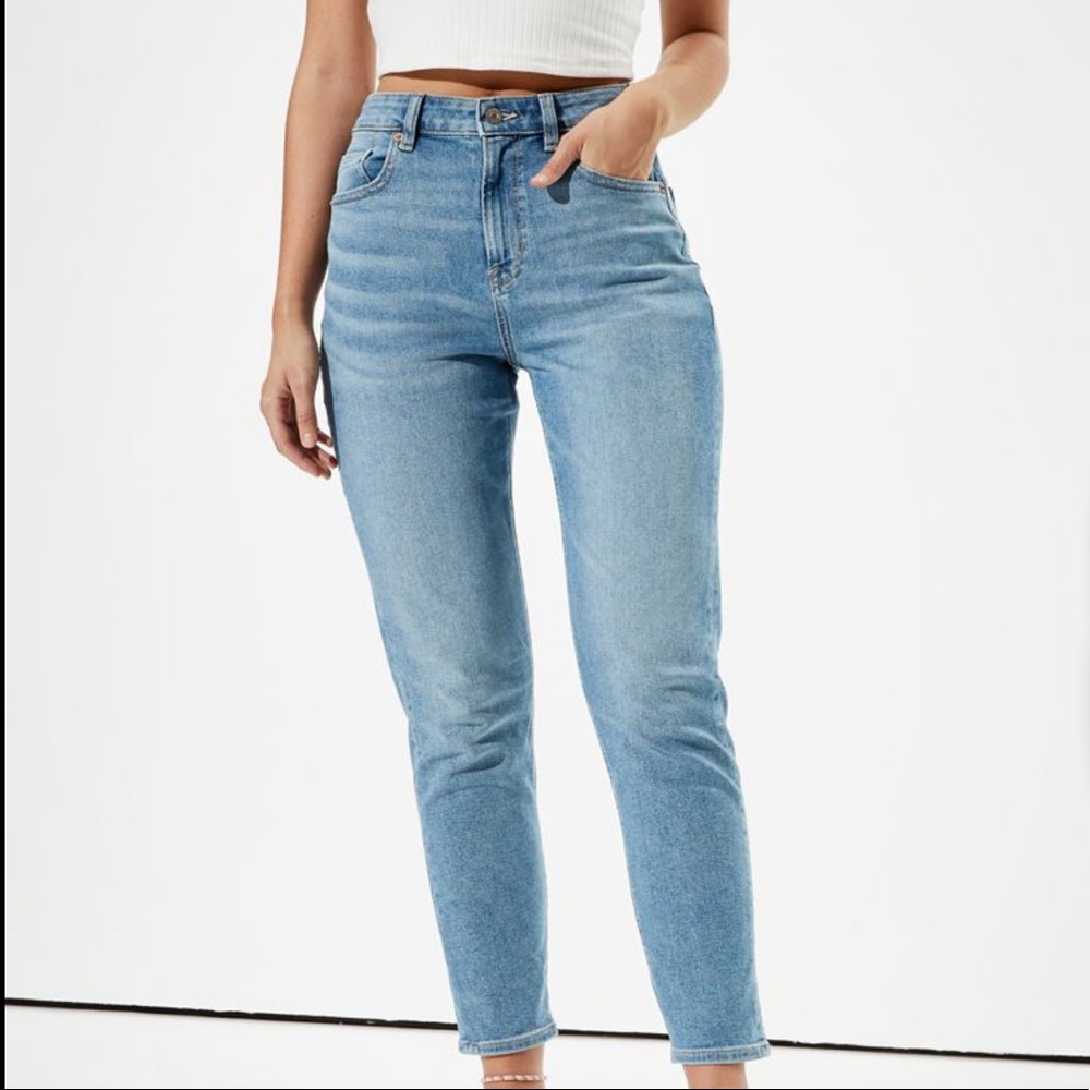 AE High Waisted Mom Jeans